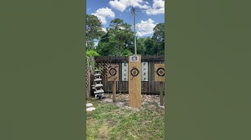 Hitting Bullseye with Two SOG FASTHAWK Tomahawks this Happens Old Video Found in Archives