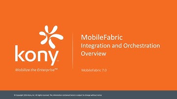 Kony MobileFabric Integration and Orchestration Overview