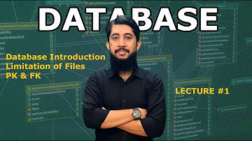 1  DATABASE Introduction | Limitation of File base, PK & FK | Urdu/Hindi | By Mym