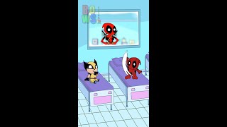 Baby Deadpool vs Baby Wolverine Bowser12345 #deadpool3 #deadpool  #wolverine #teentitansgo #shorts