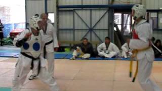 Combate Taekwondo Brandau Kim Instructor vs Andres 1 Round