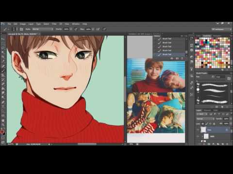 Speedpaint - BTS '봄날 (Spring Day)' MV Teaser Kim Taehyung