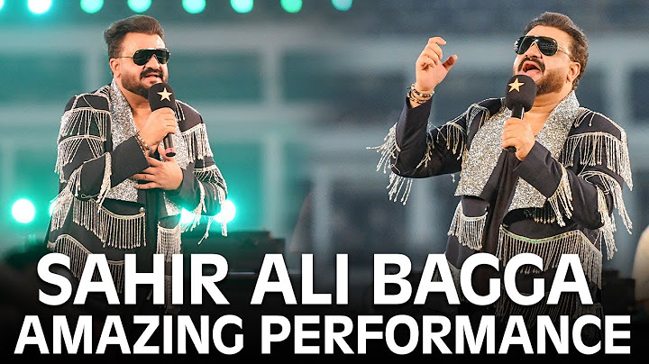 Sahir Ali Bagga Performance at the Grand Inauguration of the Newly Built National Stadium Karachi