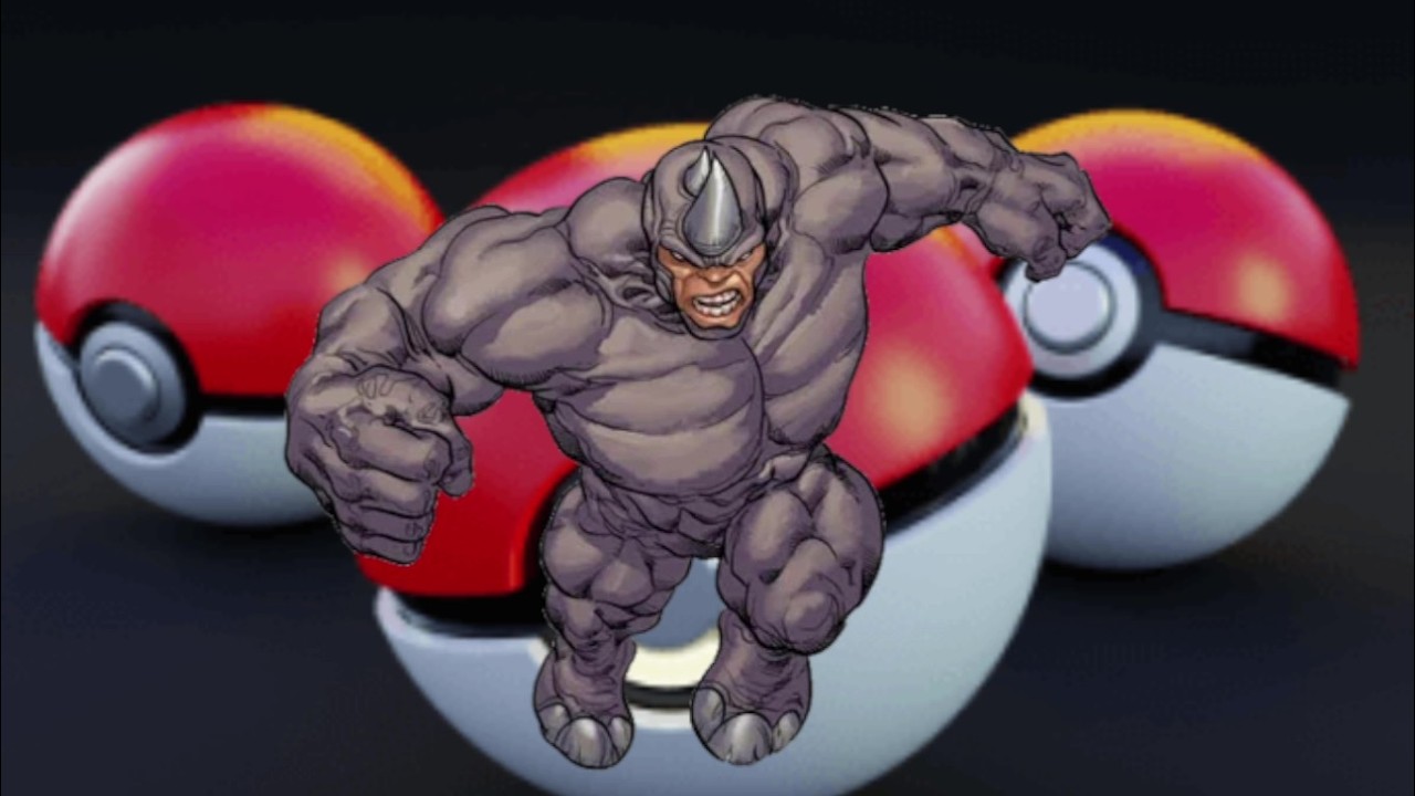 Pokemon Ryno What is the Rhino's (Marvel) Pokemon Team? - YouTube