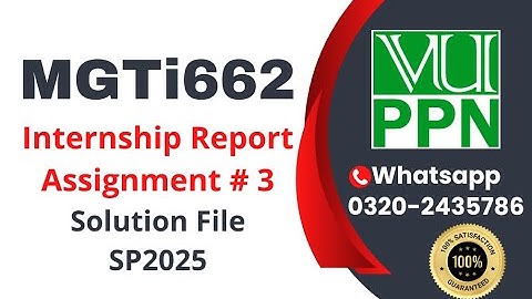 MGTI662 Assignment 3 solution 2025 internship report #mgti662 #mgti #662