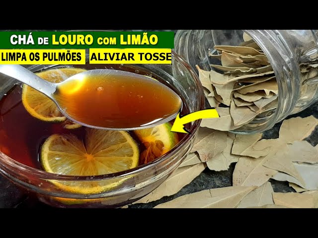 Xarope de louro e limão limpa os pulmões e combate a tosse?