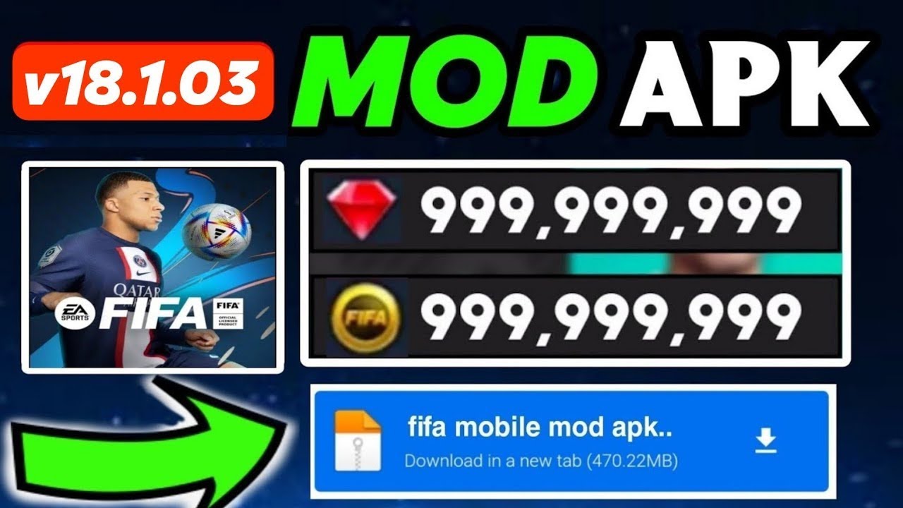 FIFA Mobile Mod Apk V18 1 03 Unlimited Money, Unlimited Gems, Unlimited Fifa  P1 