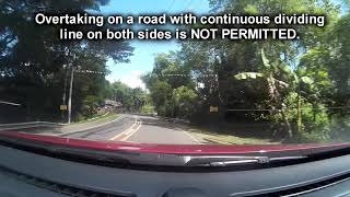 No overtaking on solid lines
