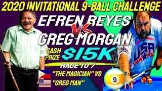 Efren Reyes vs Greg Morgan at the 2023 9 Ball Jr  Pockets in Denton Texas Cash Prize $15K
