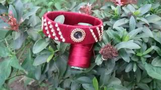 Calendar base designer bangles l how to make silk thread bangles made with paper ,best out of waste