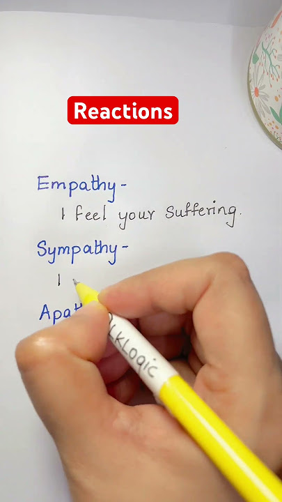 Empathy, Sympathy and Apathy