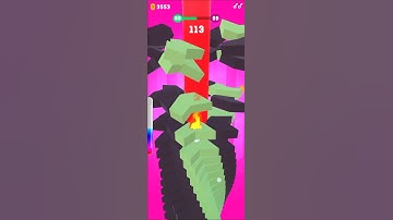 Drop stack bounce ball complete level in 25 sec #gaming #dropstackball #shorts