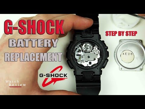 G-SHOCK वॉच बैटरी कैसे बदलें