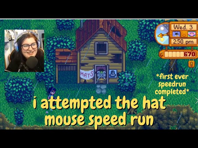 How to Speedrun the Hat Mouse in Stardew Valley! #stardewvalley #shorts 