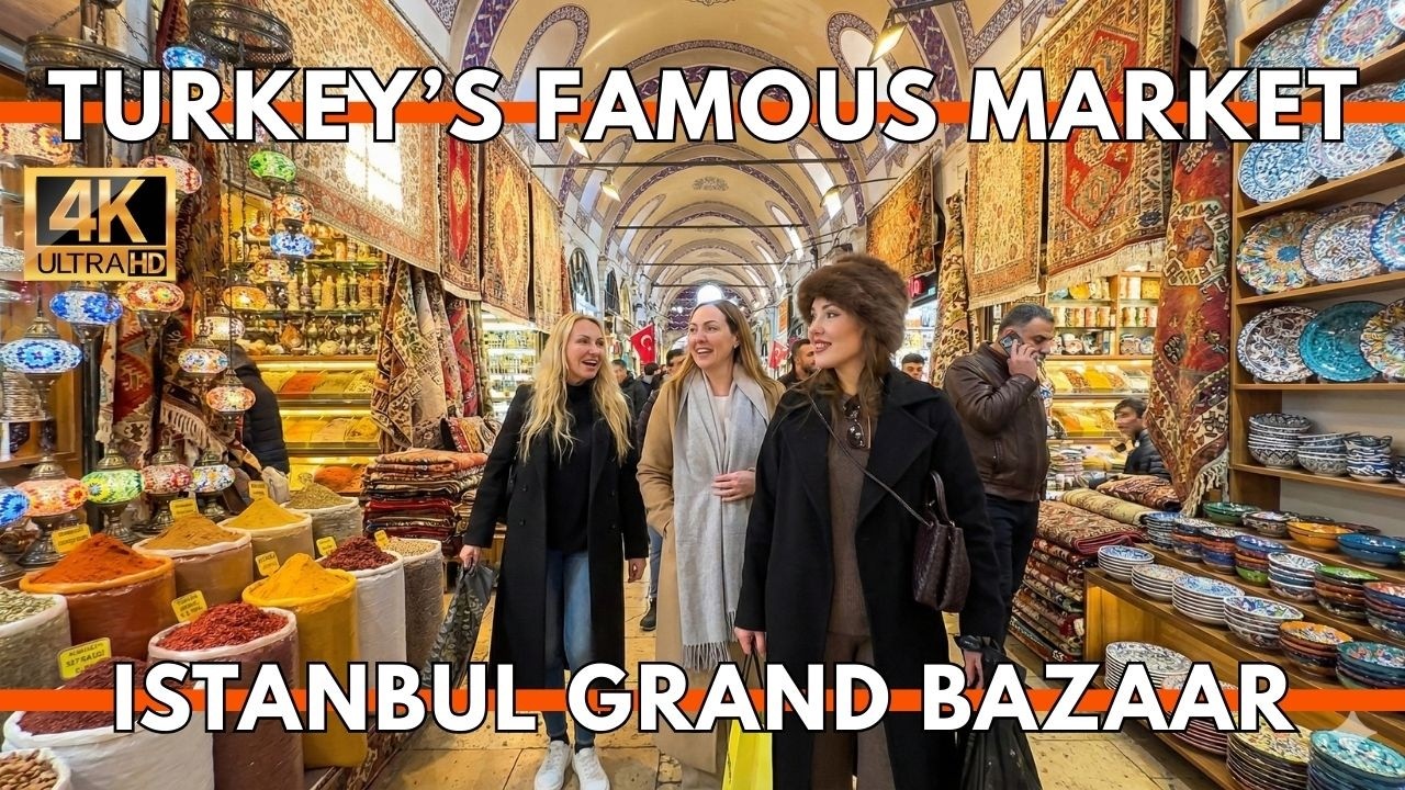 Istanbul Turkey 2026 4K Walking Tour | Inside Grand Bazaar (Shops