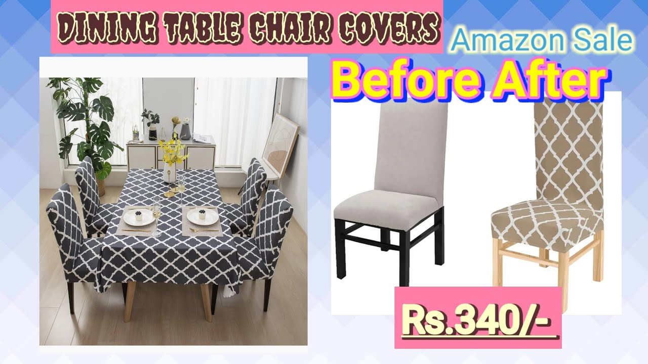 Stretchable Elastic Chair Cover Reviews😯☝️ | Amazon Dining Chair Covers I Online Dining Chair Cover