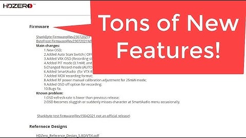 Shark Byte | New features: Pit Mode, Larger OSD, Disable OSD recording, MOV file type, and more!