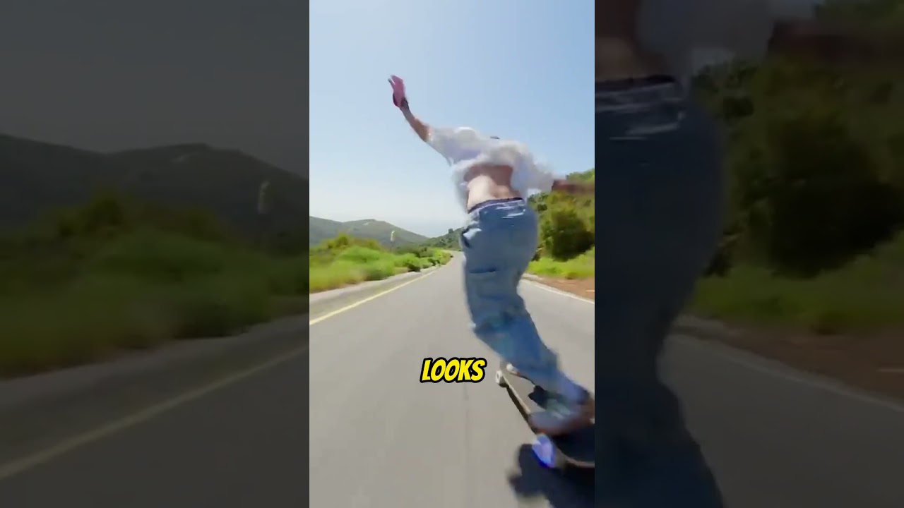 High Speed Skateboard Crash!