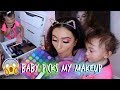 My One Year Old Picks Out My Makeup !