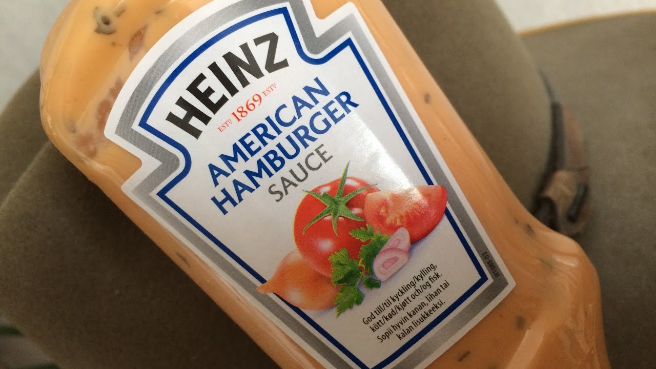 Sauce American Burger HEINZ - Produit Suédois. - YouTube