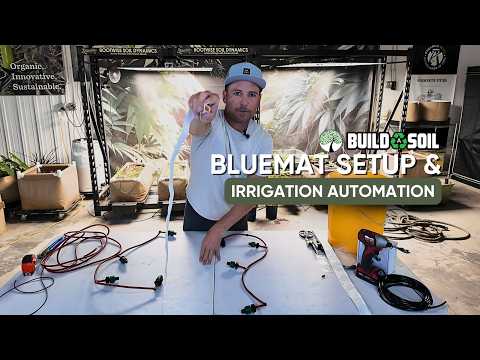 BuildASoil: 10x10 Series // Season 9 Episode 3 BlueMat Setup & Irrigation Automation