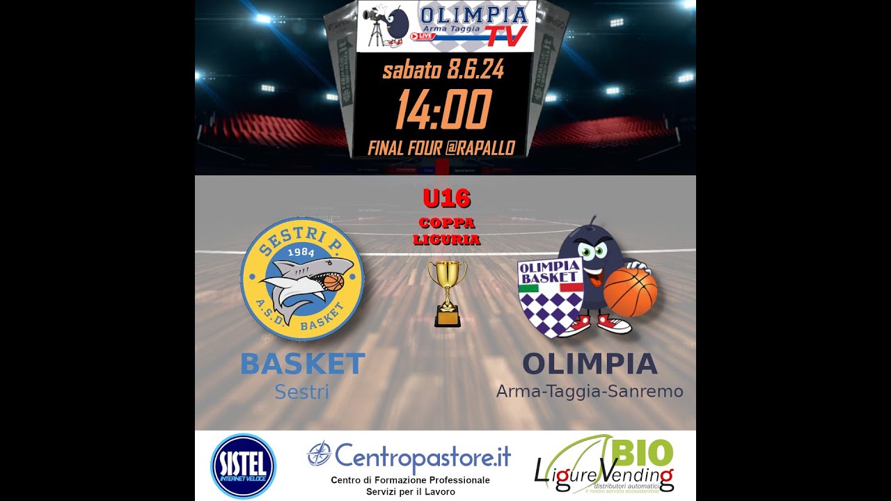 U16 Coppa Liguria semifinali: Basket Sestri Ponente vs Olimpia Arma ...
