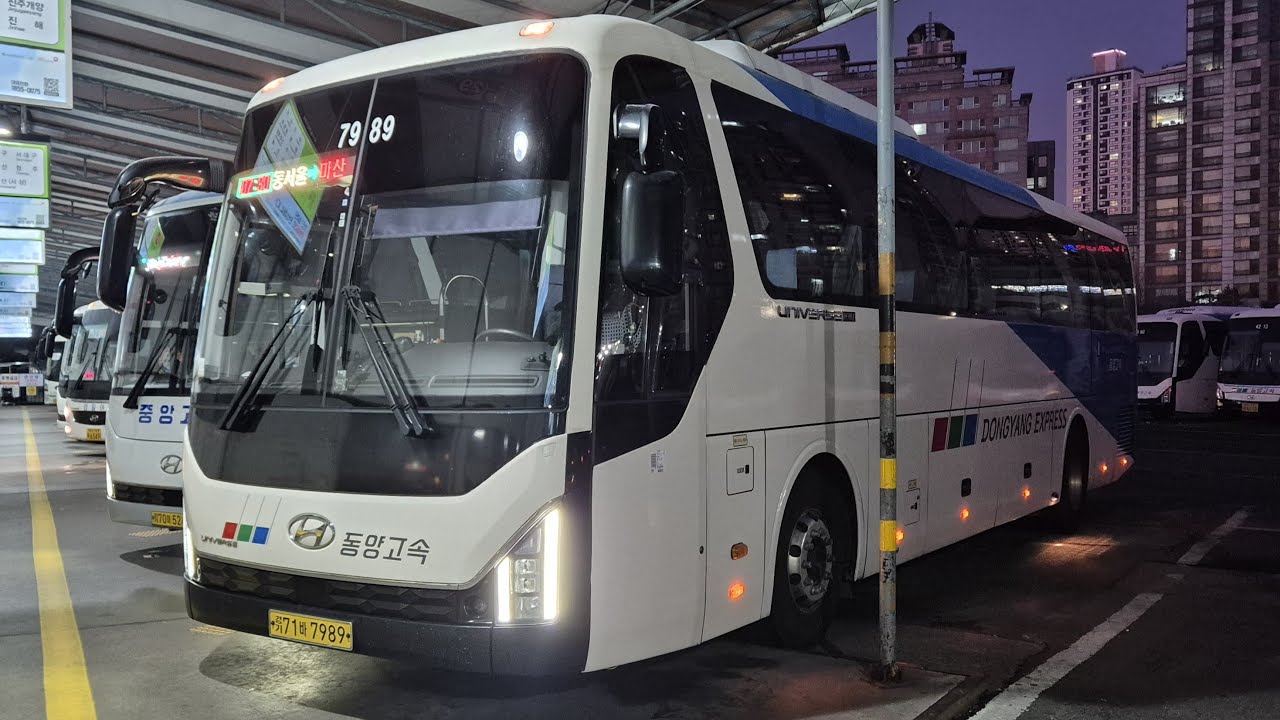 [고속버스]동서울터미널-마산고속버스터미널 주행영상[4K][60]([Express Bus] Dongseoul Bus Terminal-Masan Express Bus Terminal)