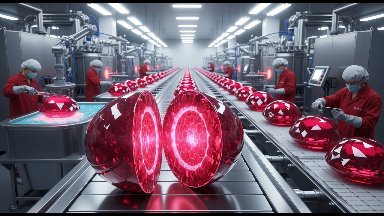 How Synthetic Rubies Are Grown – Inside the Industrial Lab-Grown Gemstone Factory (Industry Secrets)