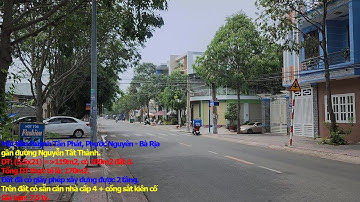 NVT2830  Bán đất tặng nhà cấp 4 Mặt tiền đường Huỳnh Tấn Phát phường Phước Nguyên - trung tâm Bà Rịa