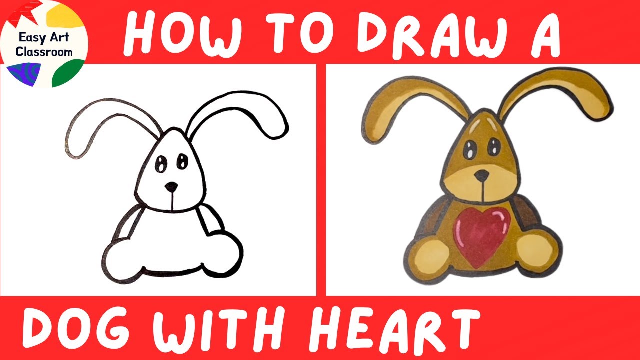 20 Cute Easy Dog Drawings - The Clever Heart