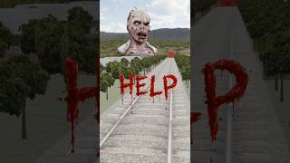 Train vs zombie BeamNG.Drive #beamng #beamngexperiments