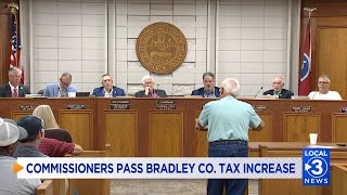 Bradley County commissioners approve property tax increase to fund employee raises