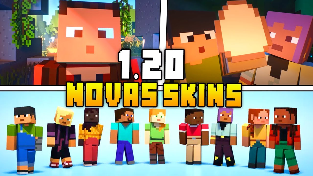 Minecraft: 7 skins serão adicionadas no patch 1.20 - Folha do Uberaba