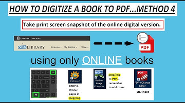 How to Digitize an online book to pdf onto your PC - Method 4 of How to digitize books.