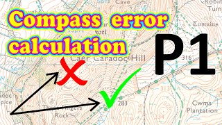 Compass bearing error calculation (advanced) P1