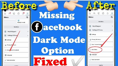 How To Fix Facebook Dark Mode Option Not Showing - No Apps ! No Root