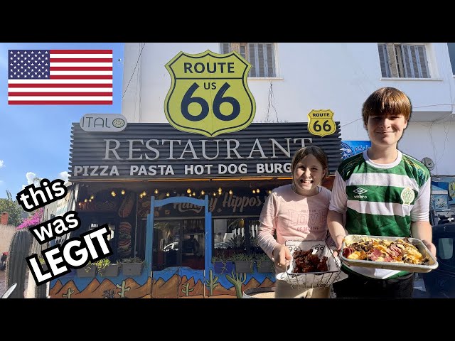 Travel vlog - Real American Food in Casablanca?! Route 66 Restaurant 🇲🇦