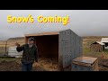 Preparing Stock Water &amp; Shelter for Winter Snow | Engels Coach Shop
