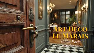 How 1920s Art Deco Transforms a Small Le Marais Apartment | Authentic Paris Living