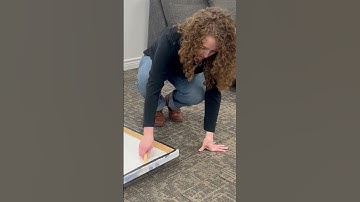 Hang a big canvas all by yourself with CanvasHangers™ #shorts