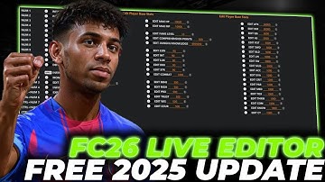 FC 26 Live Editor [Free 2025] — BEST CAREER MODE EDITOR | FREE Download!