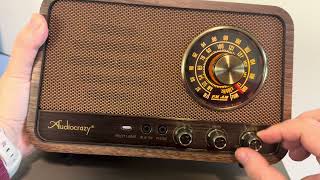 Audiocrazy Vintage Wooden AM FM Bluetooth Radio Review | Retro Design with Powerful Sound