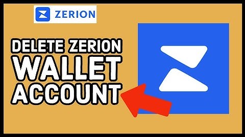 How to Delete Zerion Wallet Account 2023?