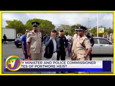 Security Minister and Police Commissioner Tour Sites of Portmore Heist | TVJ News