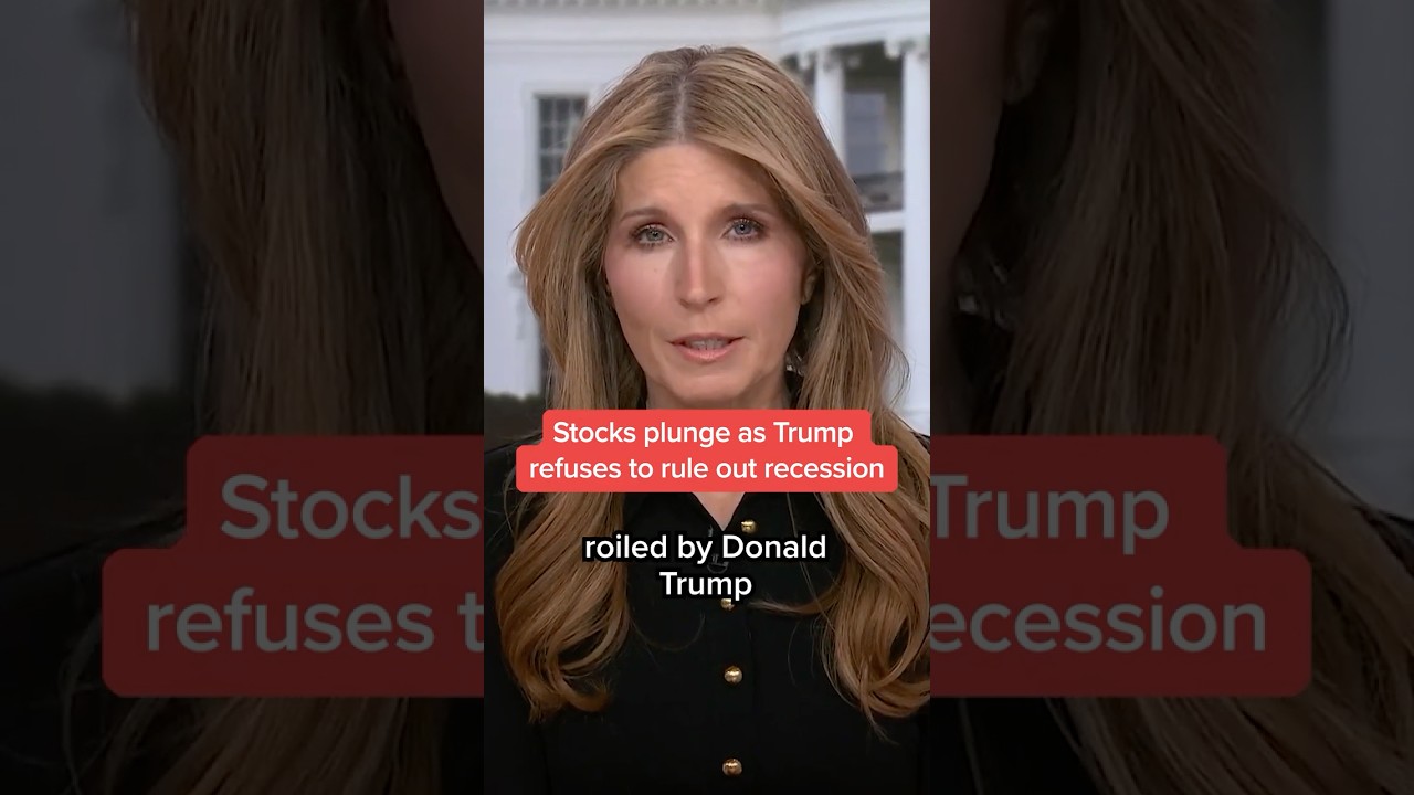 Trump’s recession uncertainty triggers stock market plunge.