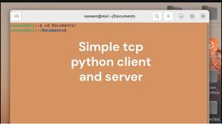 Simple Python tcp client server chat