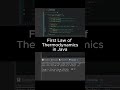 First Law of Thermodynamics in Java #study #java #coding #thermodynamics