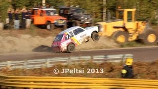 Fiat 133 wheelie at Jokkis team race 8.9.2013 Fiat 133 wheelie at Jokkis team race 8.9.2013
