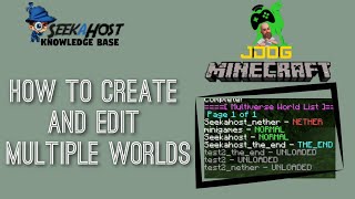 How to Create Multiple Worlds on Your Minecraft Server with Multiverse Core (Java)