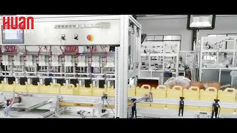 High speed 3 channel 12 heads leak test for liquid detergent bottles